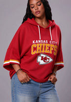 Women’s Kansas City Chiefs 3/4 Dolman Sleeve Hoodie