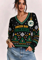 Women’s Green Bay Packers Ugly NFL Christmas Sweatshirt