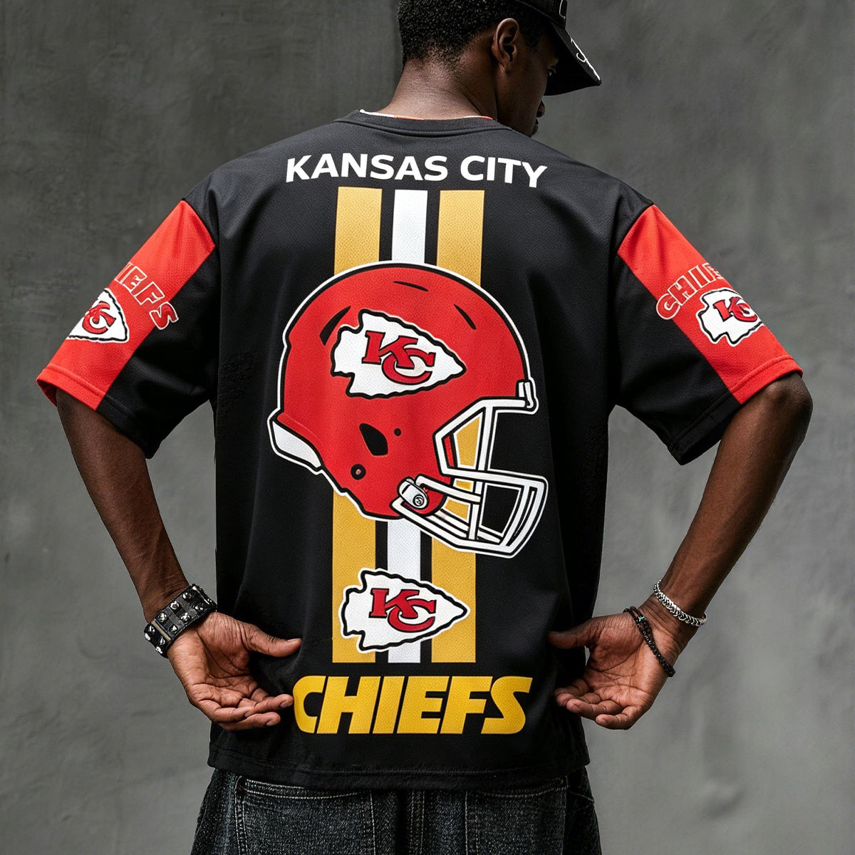 Kansas City Chiefs Football Helmet Jersey Shirts Main image