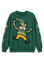 Women's Green Bay Packers Christmas Gnome Crewneck Sweatshirt