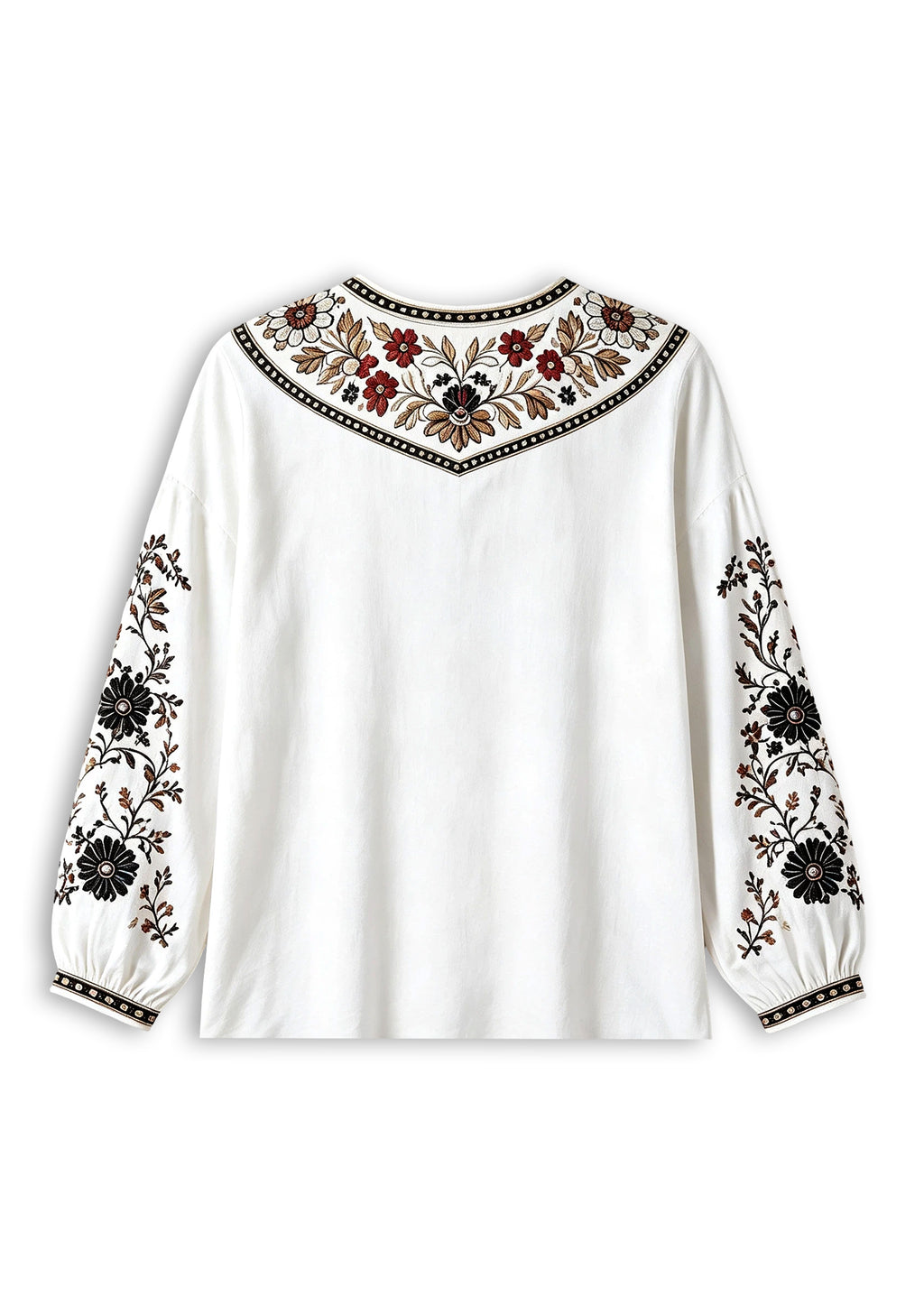 Women's Pittsburgh Steelers Boho Floral Printed V-Neck Long Sleeve Shirt