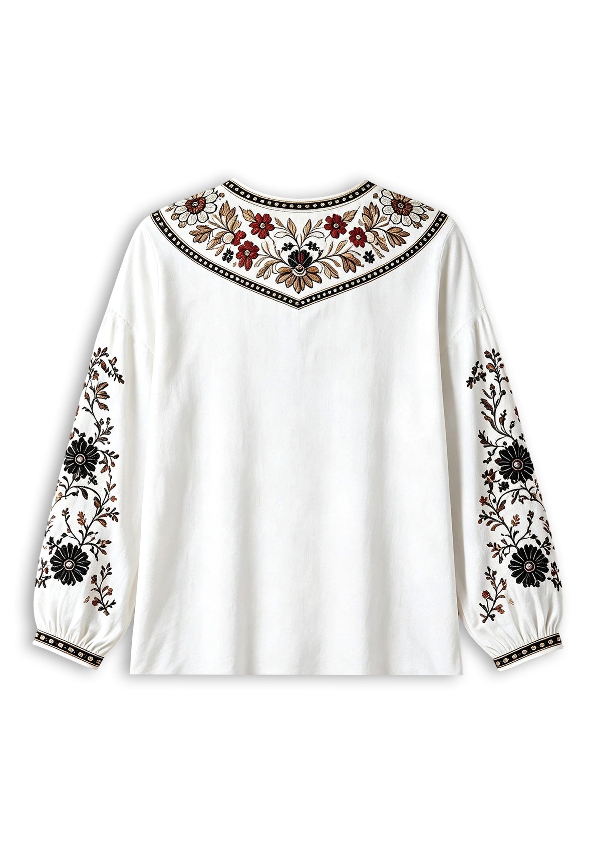 Women's Pittsburgh Steelers Boho Floral Printed V-Neck Long Sleeve Shirt