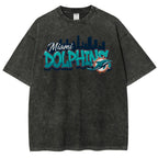 Miami Dolphins Unisex Vintage Washed T-shirt