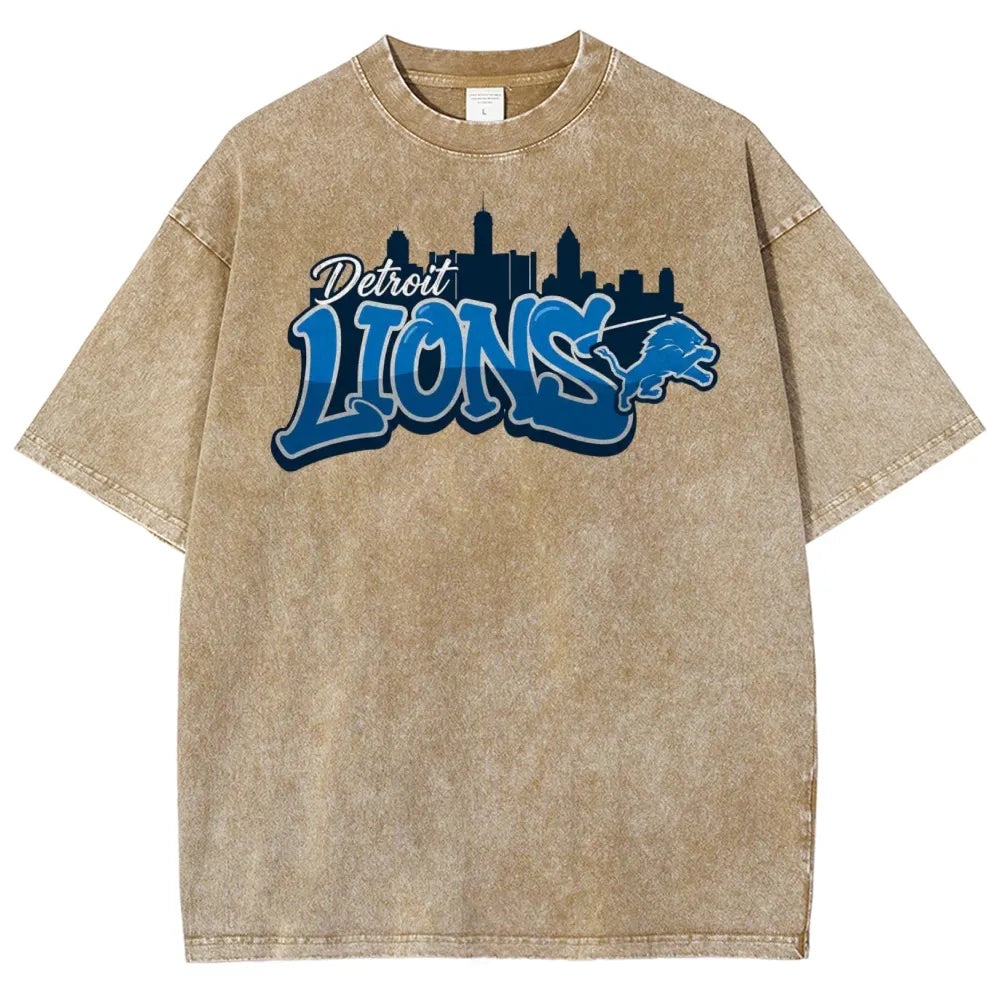 Detroit Lions Unisex Vintage Washed T-shirt