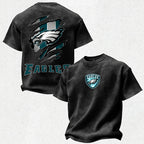 Philadelphia Eagles Printed Unisex 100% Pure Cotton Washed T-Shirt