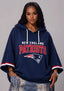 Women’s New England Patriots 3/4 Dolman Sleeve Hoodie