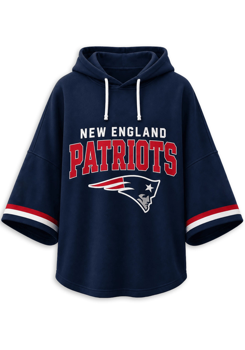 Women’s New England Patriots 3/4 Dolman Sleeve Hoodie