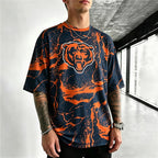 Chicago Bears Marble Printed T-Shirt