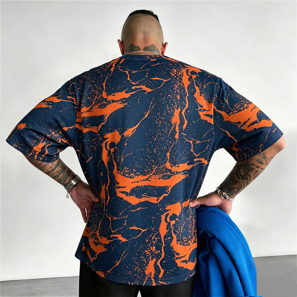 Chicago Bears Marble Printed T-Shirt