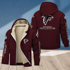 Atlanta Falcons Multicolor Thick Zip-Up Hoodie