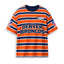 Men's Denver Broncos Striped Crew Neck Short Sleeve T-Shirt