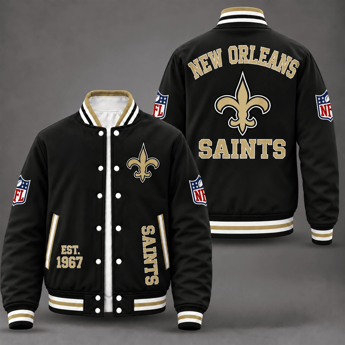 Unisex New Orleans Saints Varsity Jacket