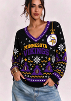 Women’s Minnesota Vikings Ugly NFL Christmas Sweatshirt