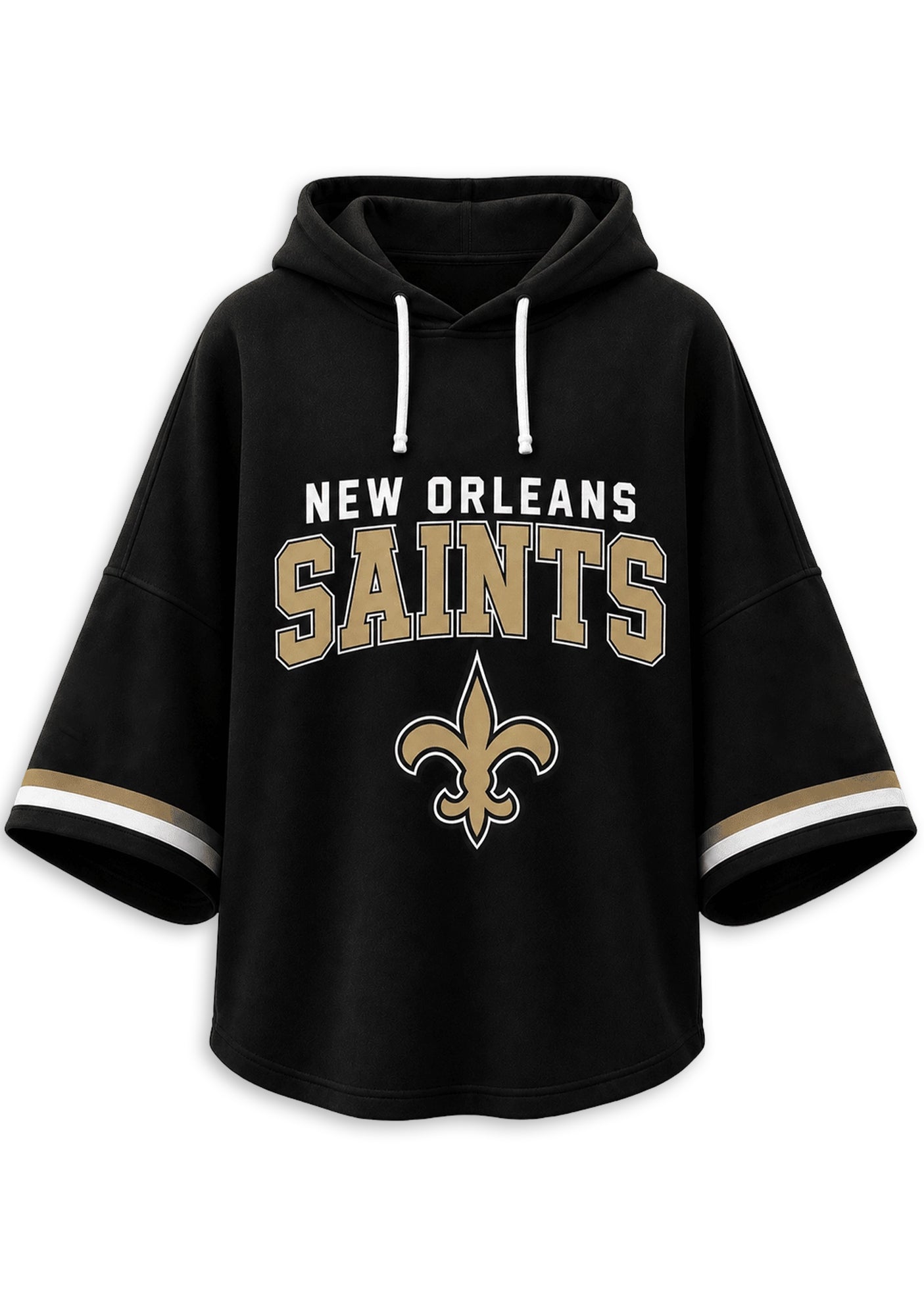 Women’s New Orleans Saints 3/4 Dolman Sleeve Hoodie Secondary image