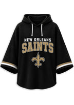 Women’s New Orleans Saints 3/4 Dolman Sleeve Hoodie