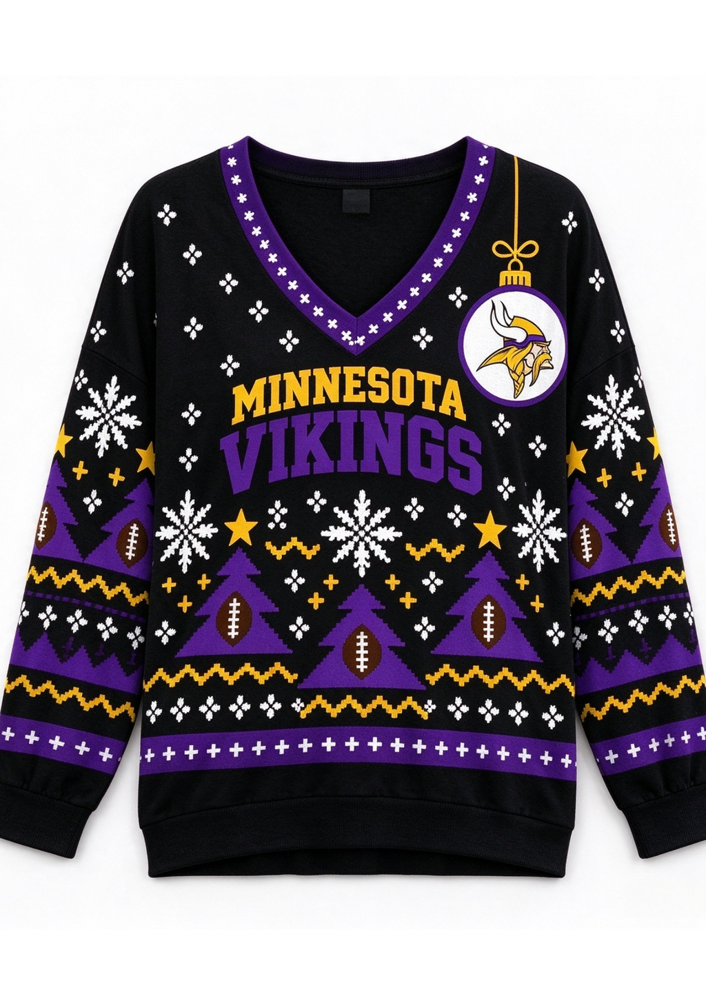 Women’s Minnesota Vikings Ugly NFL Christmas Sweatshirt