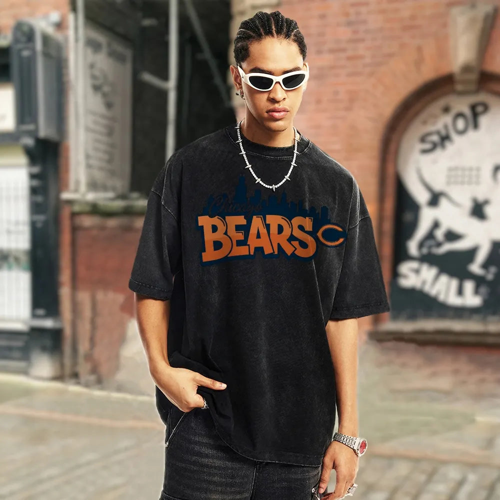 Chicago Bears Unisex Vintage Washed T-shirt
