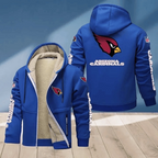 Arizona Cardinals Multicolor Thick Zip-Up Hoodie