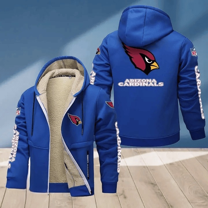 Arizona Cardinals Multicolor Thick Zip-Up Hoodie
