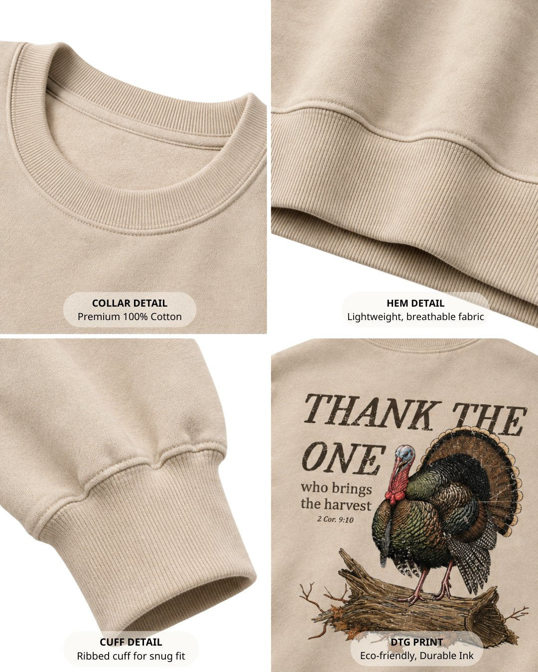 Thank Him For Harvest Sweatshirt Secondary image