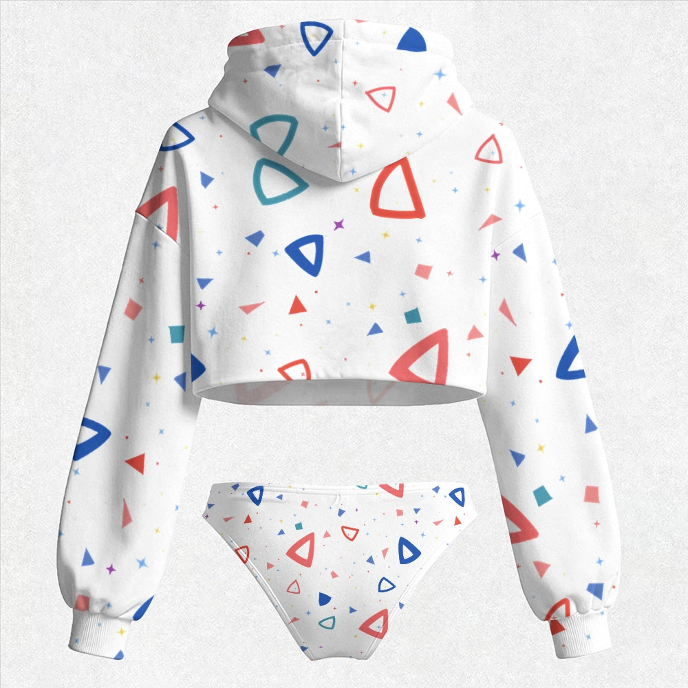 Pokémon Women's Cropped Hoodie & Thong Sets