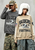 Las Vegas Raiders 1960 Football Helmet Graphic Crewneck Sweatshirt