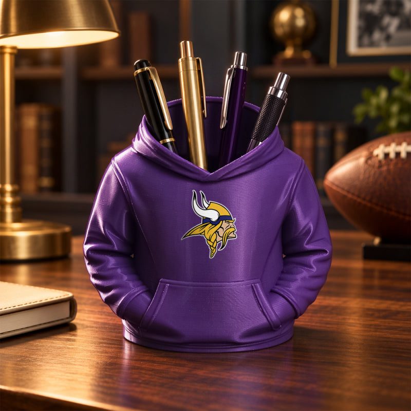 3D Printed Football Hoodie Pen Holder | Team Desk Organizer
