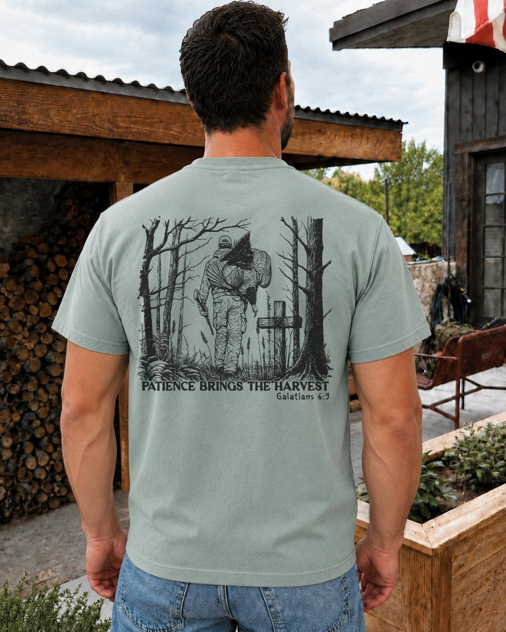 Patience Brings The Harvest POCKET Tee