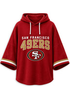 Women’s San Francisco 49ers 3/4 Dolman Sleeve Hoodie