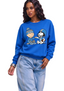 Women's Detroit Lions Snoopy Charlie Brown Football Graphic Sweatshirt