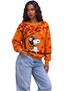 Women's Pittsburgh Steelers Snoopy Fall Maple Tree Autumn Sweatshirt