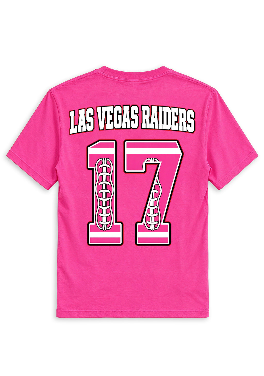 Las Vegas Raiders Pink Out Tackle Breast Cancer Awareness V-Neck T-Shirt