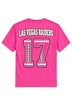 Las Vegas Raiders Pink Out Tackle Breast Cancer Awareness V-Neck T-Shirt
