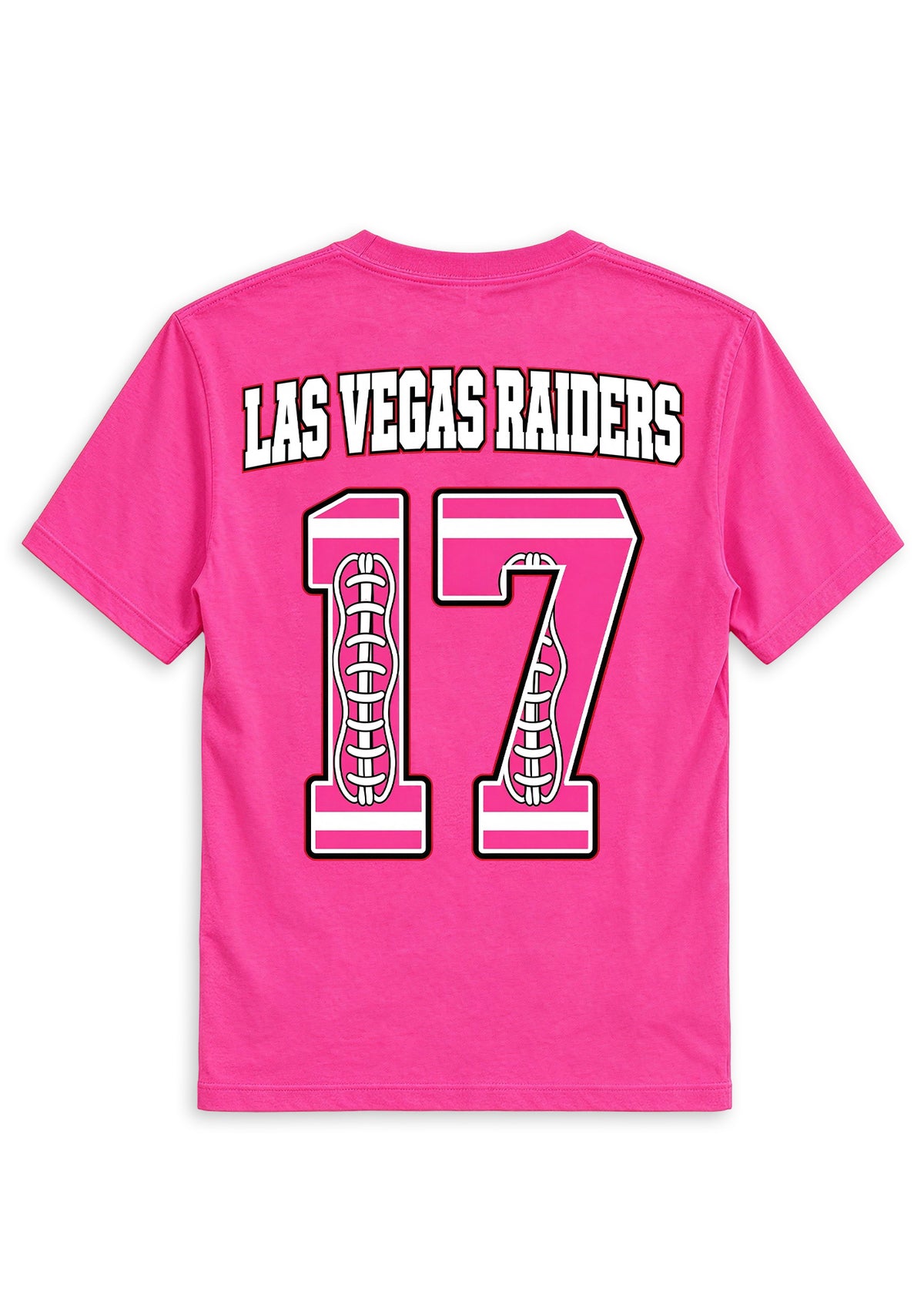 Las Vegas Raiders Pink Out Tackle Breast Cancer Awareness V-Neck T-Shirt