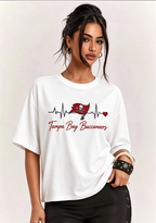 Women's I Have A Buccaneers Addiction Game Day Graphic T-Shirt
