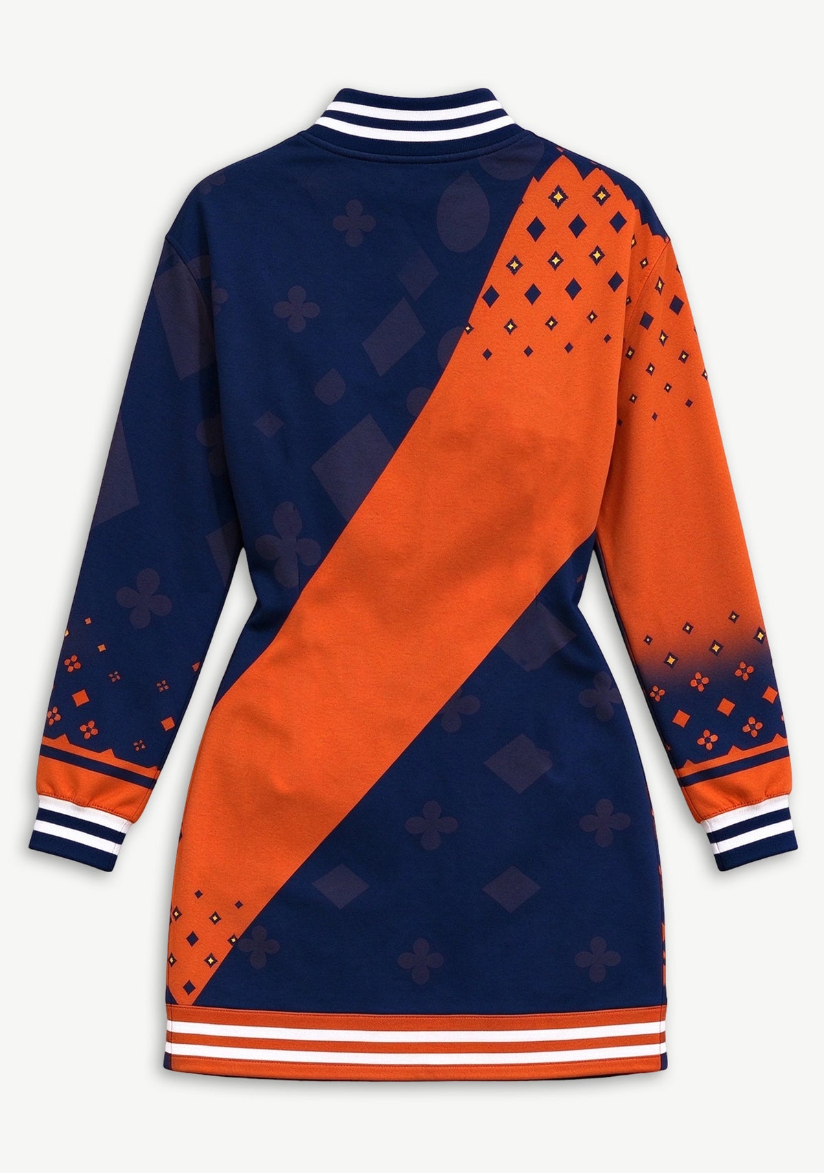 Women's Denver Broncos Color Block Button Down Jacket Dress