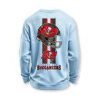 Tampa Bay Buccaneers Helmet Waffle Knit Crewneck Sweatshirt