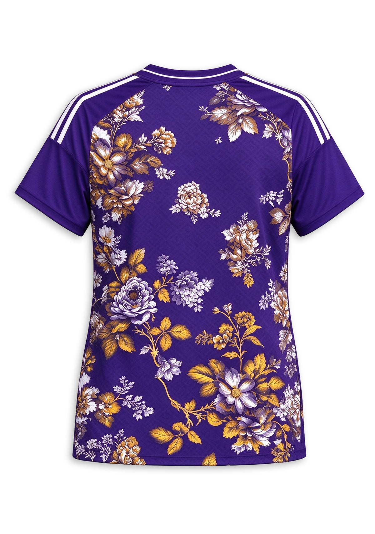Women's Minnesota Vikings Floral V-Neck T Shirt