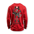 Tampa Bay Buccaneers Helmet Waffle Knit Crewneck Sweatshirt