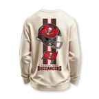 Tampa Bay Buccaneers Helmet Waffle Knit Crewneck Sweatshirt