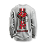 Tampa Bay Buccaneers Helmet Waffle Knit Crewneck Sweatshirt