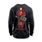 Tampa Bay Buccaneers Helmet Waffle Knit Crewneck Sweatshirt