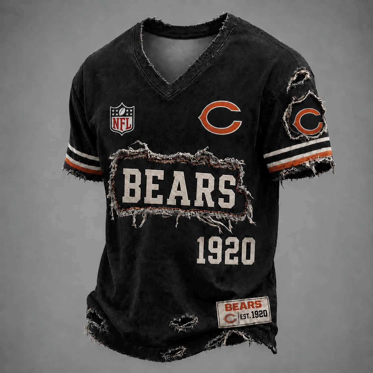 CHI x NFL LUXURY V-Neck T-Shirt 3005 DatND DVT Secondary image