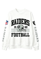Las Vegas Raiders 1960 Football Helmet Graphic Crewneck Sweatshirt