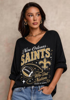 Women New Orleans Saints Long Sleeve Game Day Shirt