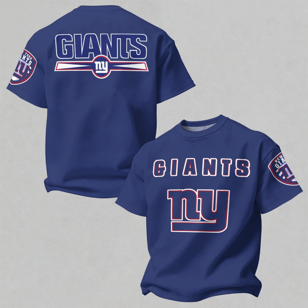"New York Giants" Printed Oversized Unisex T-shirt