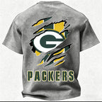Green Bay Packers Printed Unisex 100% Pure Cotton Washed T-Shirt