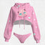 Pokémon Women's Cropped Hoodie & Thong Sets