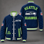 Seattle Seahawks Navy Varsity Jacket