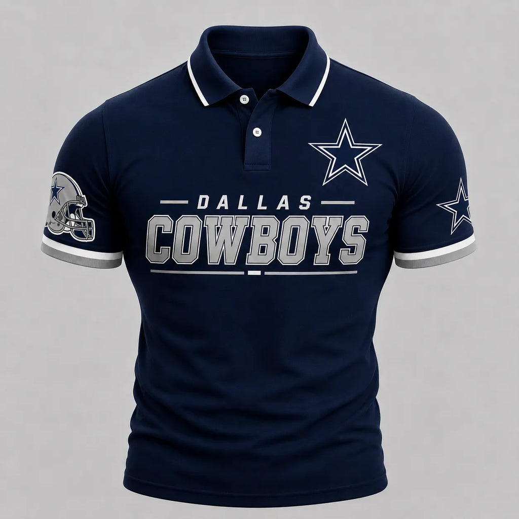 Dallas Cowboys Men's Polo Shirt Print